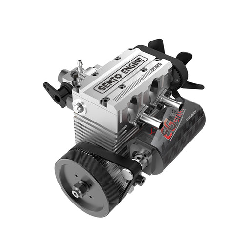 SEMTO ENGINE ST-NF2 DIY Build a Nitro 4 Stroke 2 Cylinder Engine Kit That Runs- FS-L200AC - stirlingkit