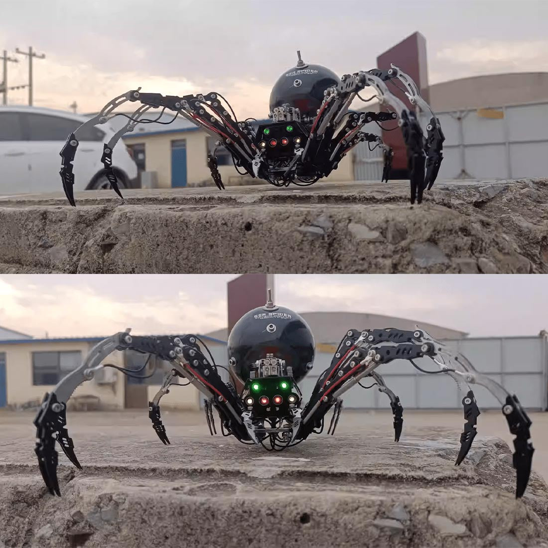 Post-Apocalyptic Destroyed Big Black Spider 3D DIY Assembly Model Kits - stirlingkit