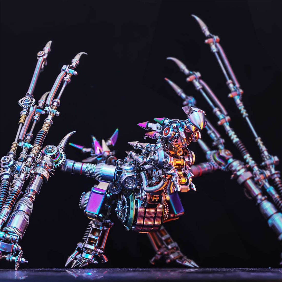 Punk Style Dragon Model with Skeleton Wings 3D DIY Metal Model Kits 1390+PCS - stirlingkit