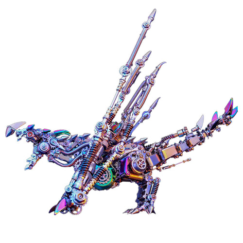 Punk Style Dragon Model with Skeleton Wings 3D DIY Metal Model Kits 1390+PCS - stirlingkit