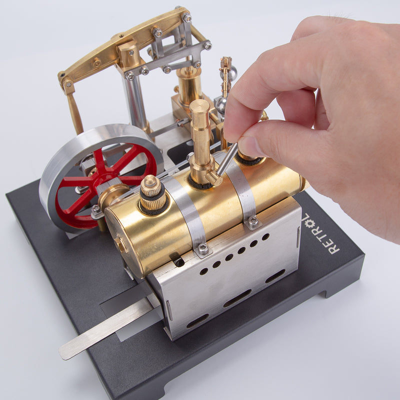 RETROL DIY Steam Beam Engine Model with Boiler & Centrifugal Flyball ...
