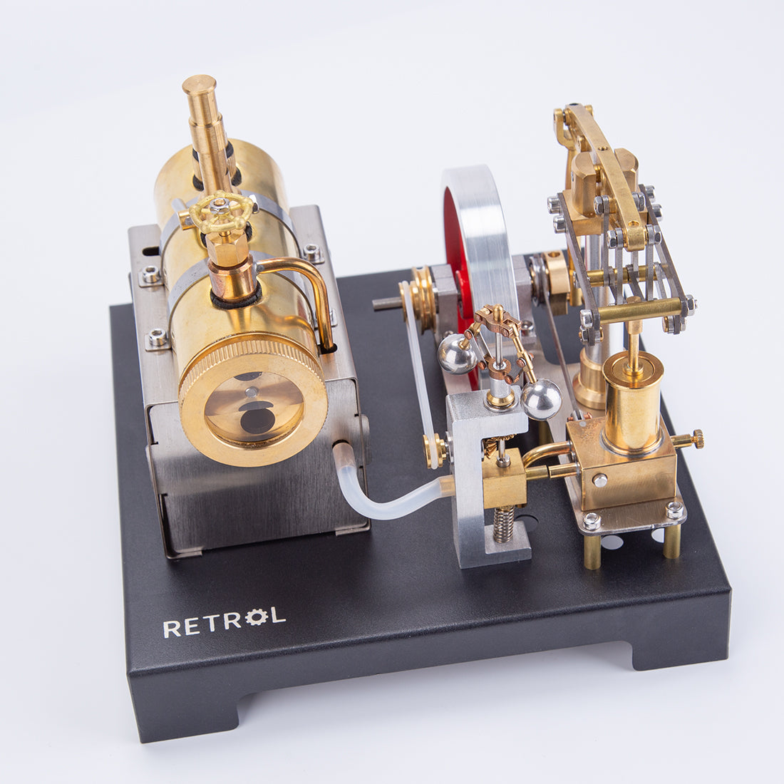 RETROL DIY Steam Beam Engine Model with Boiler & Centrifugal Flyball ...