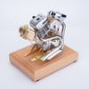 RETROL V-Twin Engine Model R34 Four-Stroke Gasoline Engine Motorcycle Engine OHV 4.2CC - stirlingkit