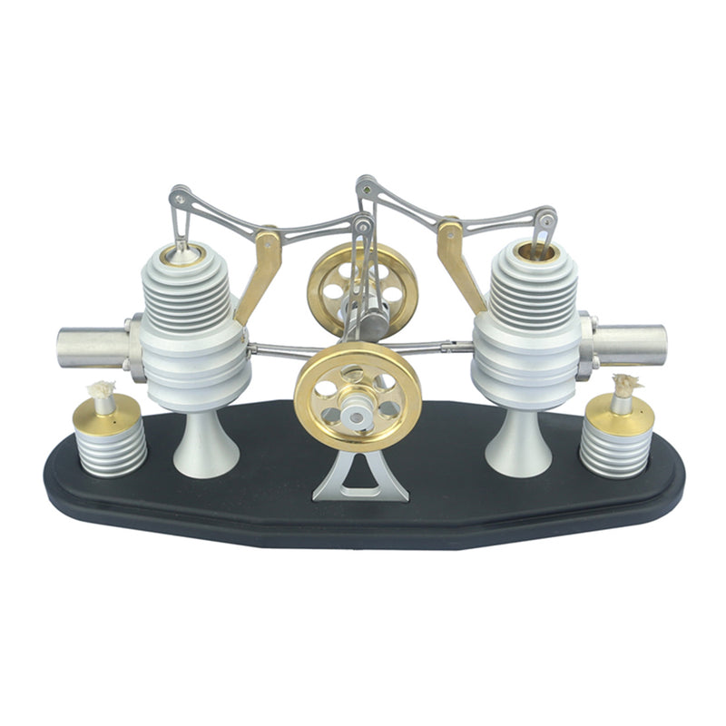 Twin Walking Beam Stirling Engine Model Kits Twin-Cylinder - stirlingkit