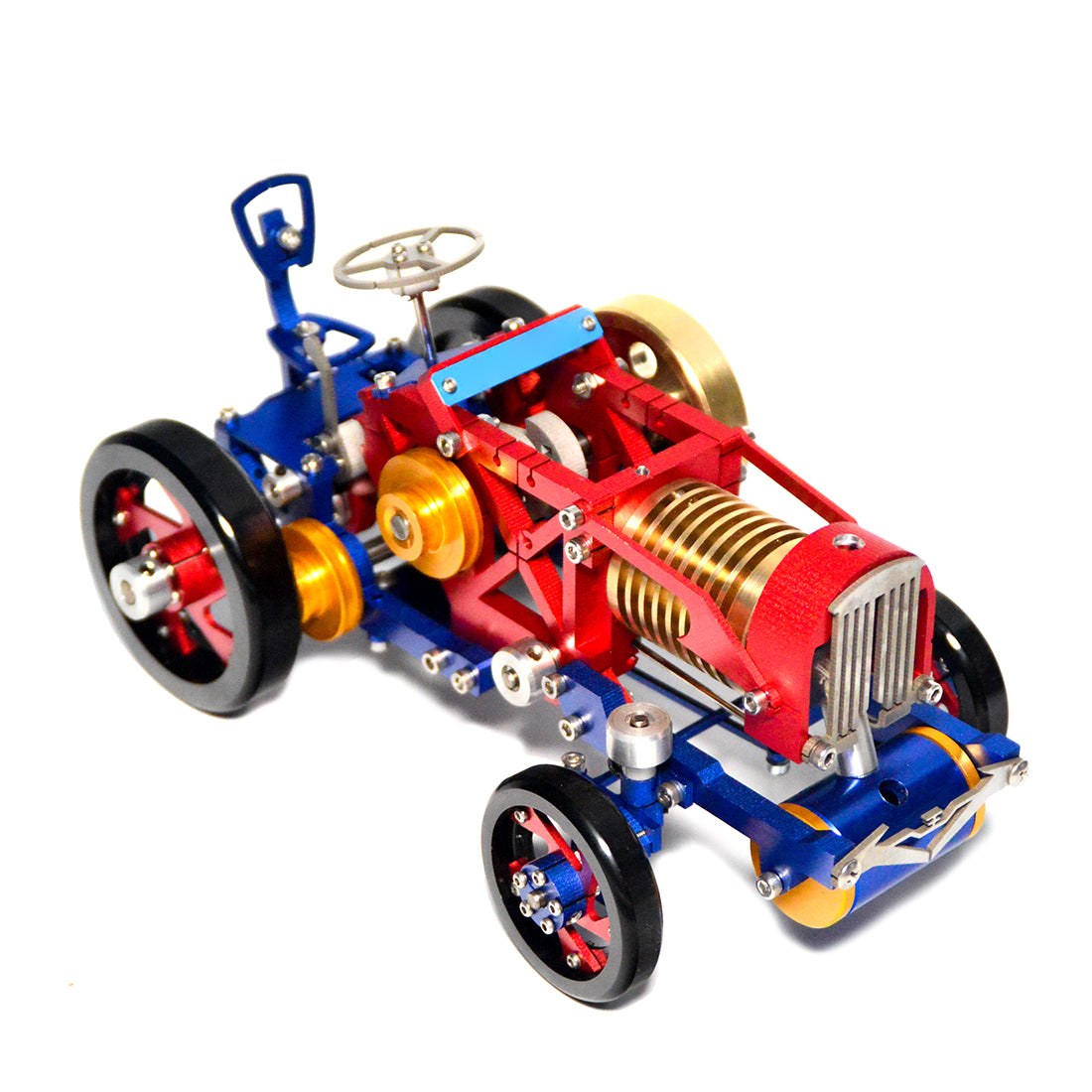 Vacuum Fire Stirling Tractor Engine Aluminum Alloy Model Toy for Christmas Gift - stirlingkit