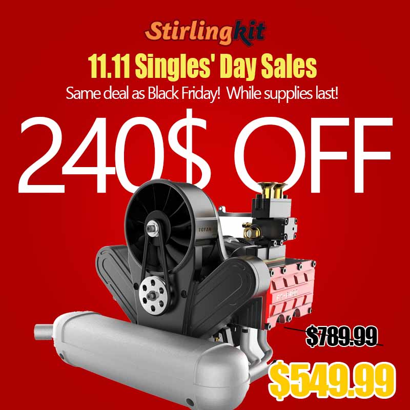 TOYAN FS-B400 14cc Horizontally Opposed Flat-Four Four-Stroke Nitro Model DIY Engine Kits - stirlingkit