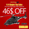 WOLFBUSH AW-911 Airwolf 1/34 Scale RC Helicopter Smart GPS 2.4G 9CH 6G/3D Stunt RC Airplane - stirlingkit