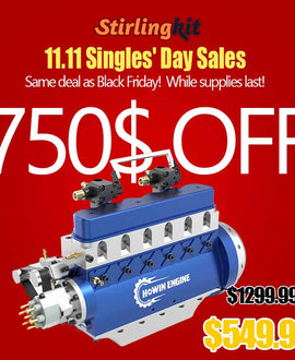 HOWIN L6-210 21cc Straight-six Four-Stroke Gasoline Engine Model Building Kits Water-cooled 13500rpm