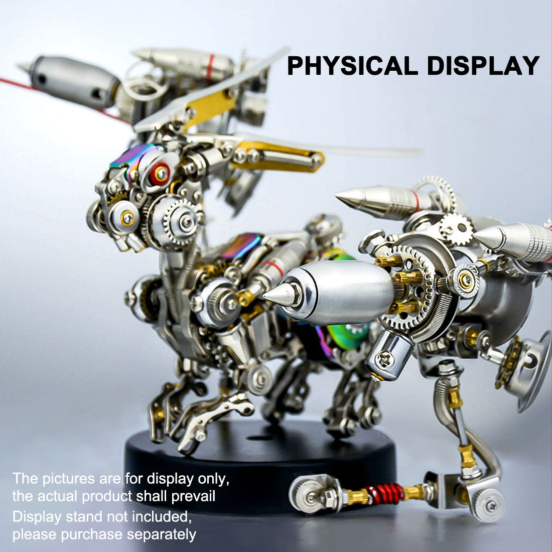 Mechanical Rabbit Building Blocks 500PCS Punk Mechanical Rabbit DIY Assembly Model 3D Metal Puzzle ...