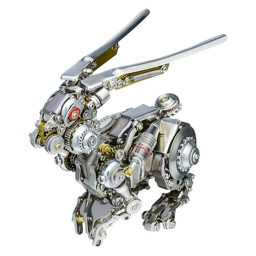 500PCS Punk Mechanical Rabbit DIY Assembly Model 3D Metal Puzzle