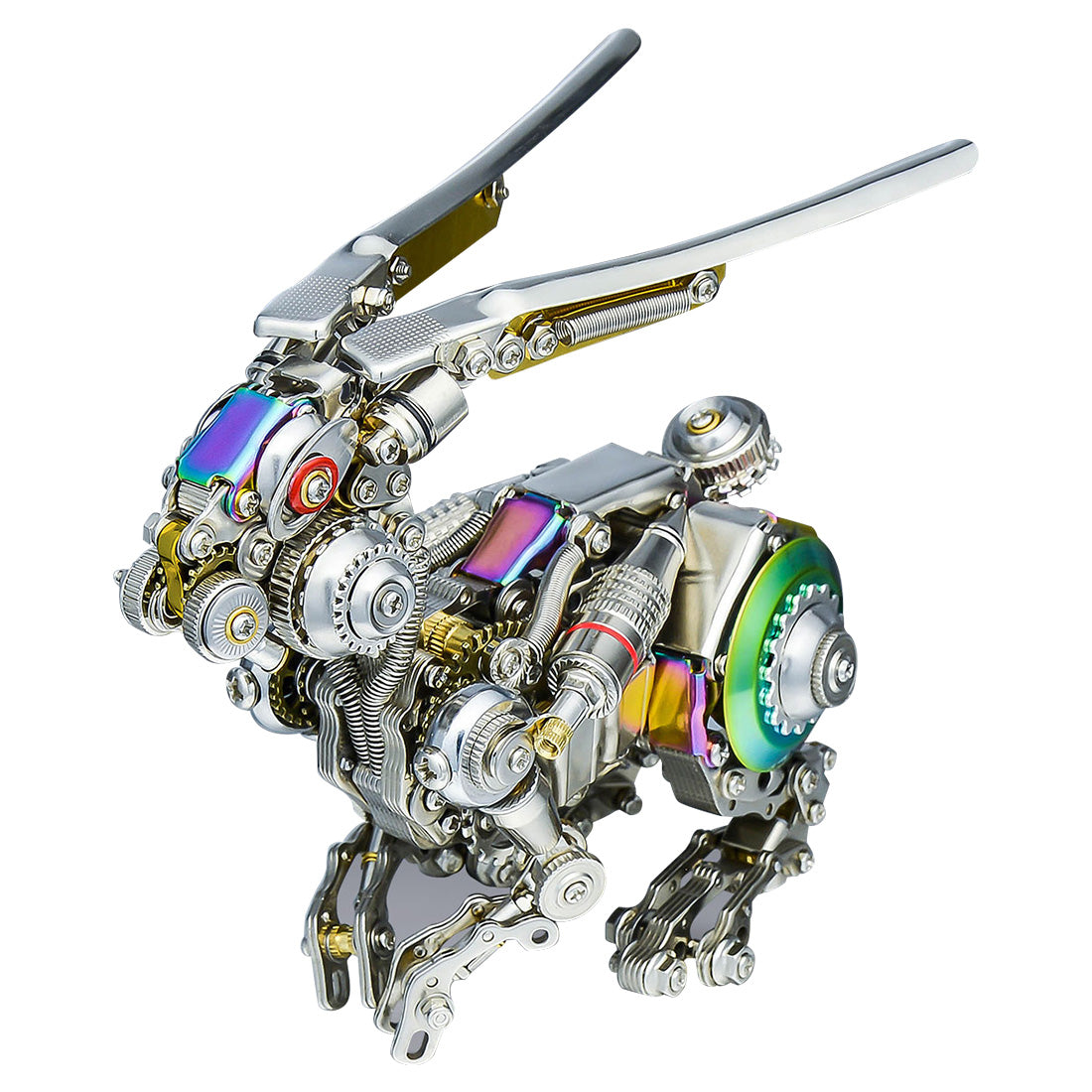 500PCS Punk Mechanical Rabbit DIY Assembly Model 3D Metal Puzzle - stirlingkit