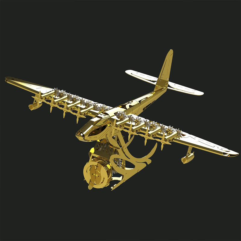 Hughes H-4 3D Metal Mechanical Plane Assembly Model Building Kit for Aviation Lovers