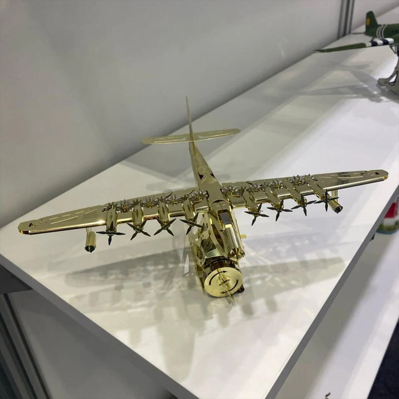 Hughes H-4 3D Metal Mechanical Plane Assembly Model Building Kit for Aviation Lovers