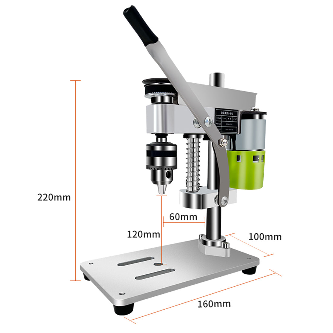 Jadeshay Mini Benchtop Drill Press – Adjustable Speed B10 Chuck For Wood, Metal, Acrylic & DIY Projects