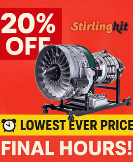 TECHING DIY Twin-spool Turbofan Engine Kits Assembly 1/10 Electric Aircraft Engine DM119