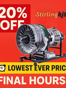 TECHING DIY Twin-spool Turbofan Engine Kits Assembly 1/10 Electric Aircraft Engine DM119