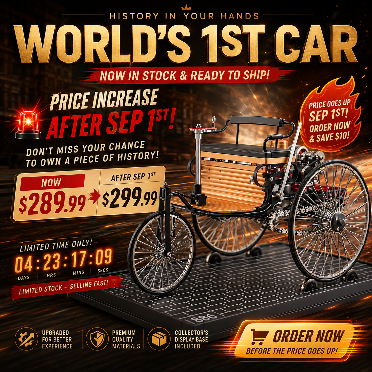 Teching World's 1st Car Build Your Own Automobile Model Building Kits 430pcs DM229