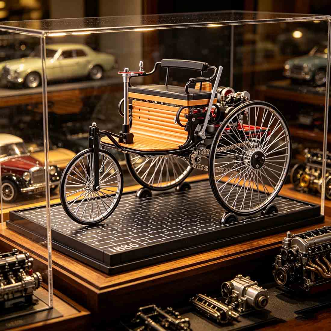 Teching World's 1st Car Build Your Own Automobile Model Building Kits 430pcs DM229 - stirlingkit