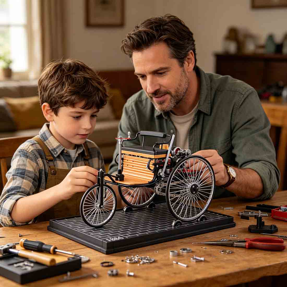 Teching World's 1st Car Build Your Own Automobile Model Building Kits 430pcs DM229 - stirlingkit
