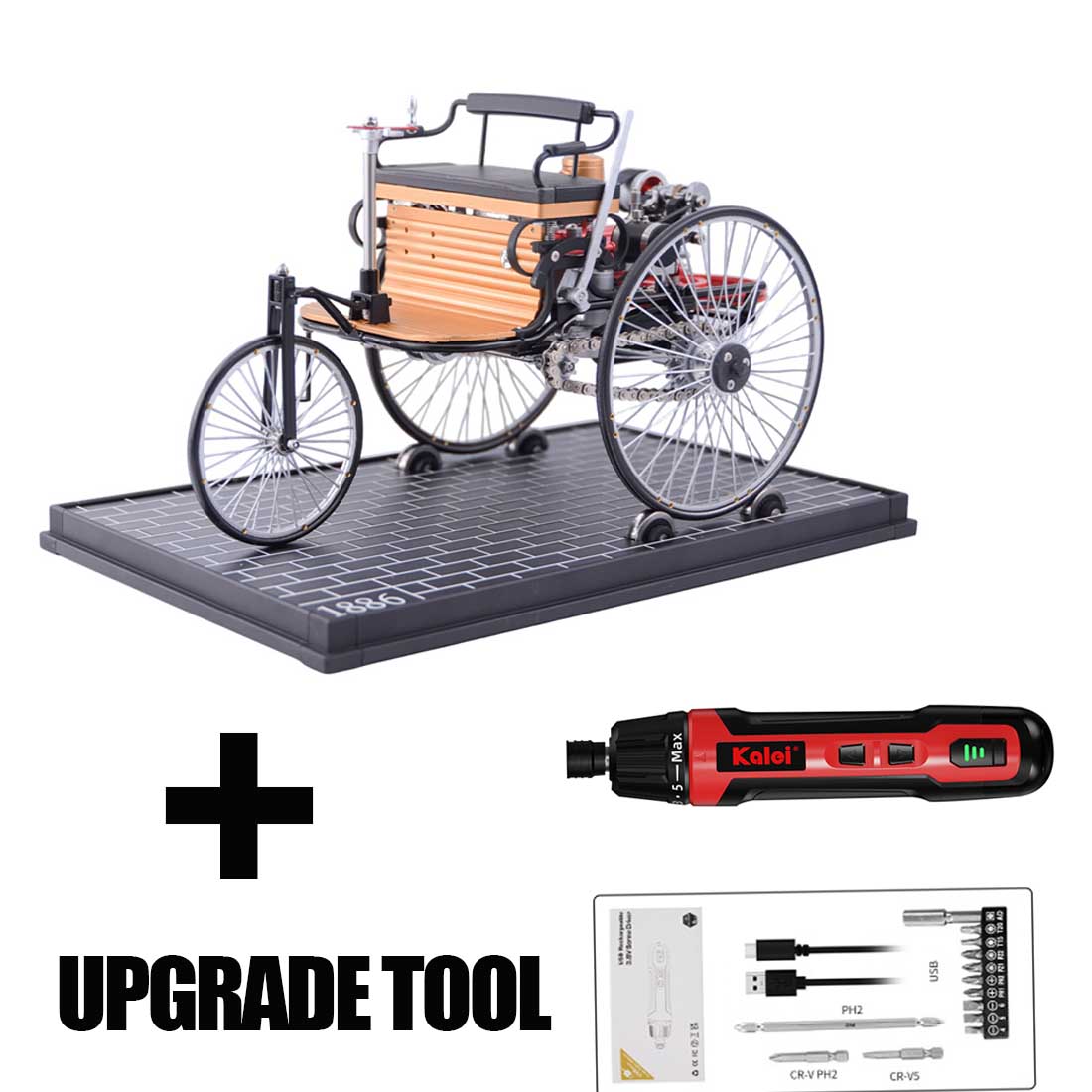 Teching World's 1st Car Build Your Own Automobile Model Building Kits 430pcs DM229 - stirlingkit