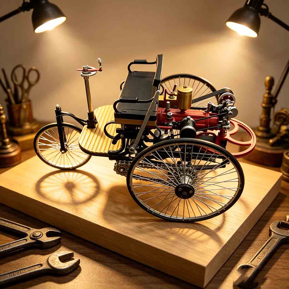 Teching World's 1st Car Build Your Own Automobile Model Building Kits 430pcs DM229 - stirlingkit