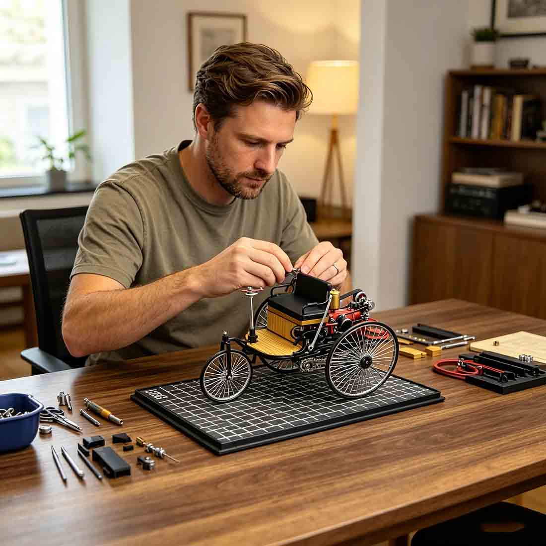 Teching World's 1st Car Build Your Own Automobile Model Building Kits 430pcs DM229 - stirlingkit