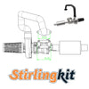 Turbocharger for ENJOMOR GS-L4 D6S High Performance Inline 4 Engine Model - stirlingkit