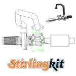 Turbocharger for ENJOMOR GS-L4 D6S High Performance Inline 4 Engine Model - stirlingkit