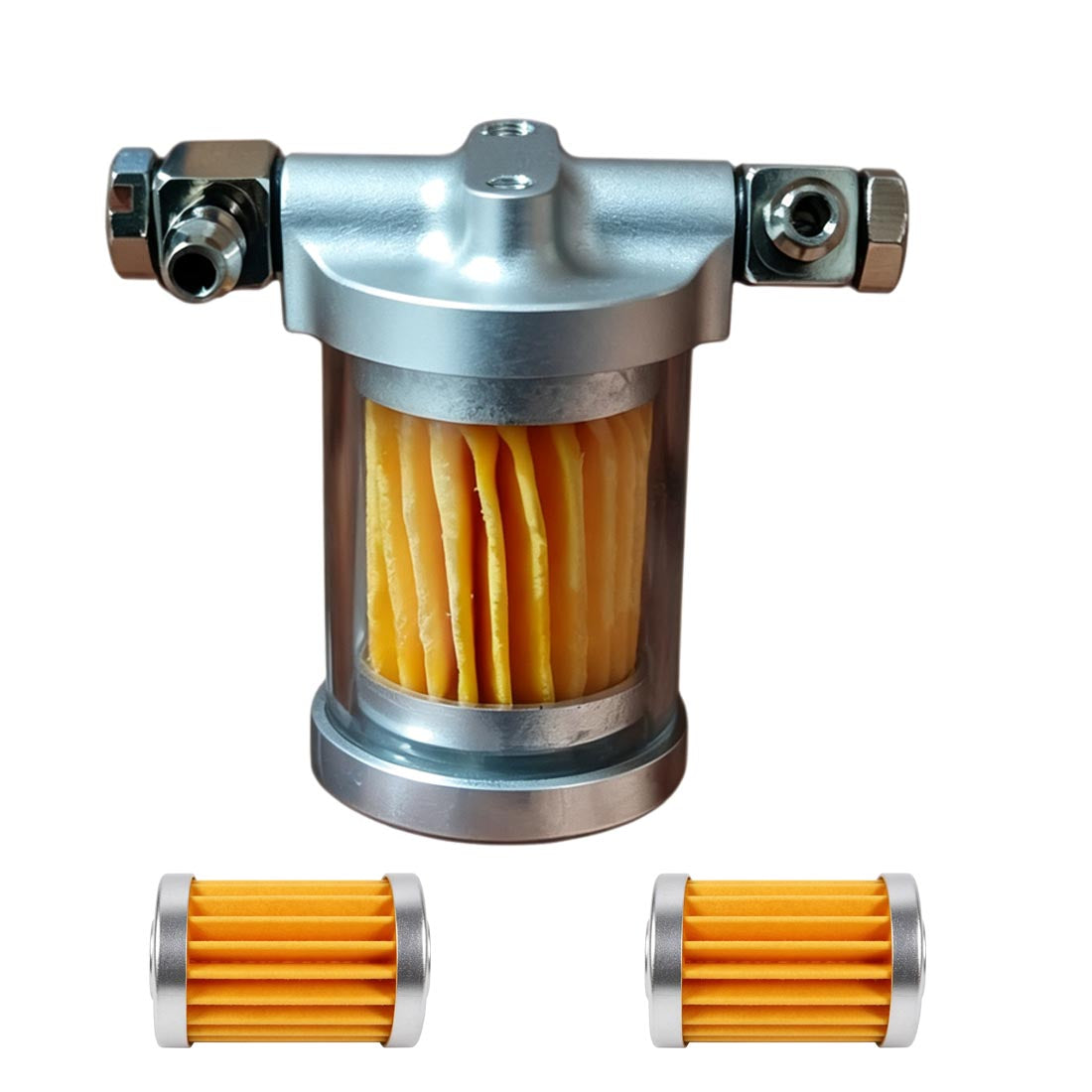 Upgrade Transparent Oil Filter for CISON V8 LS-52 Engines - stirlingkit