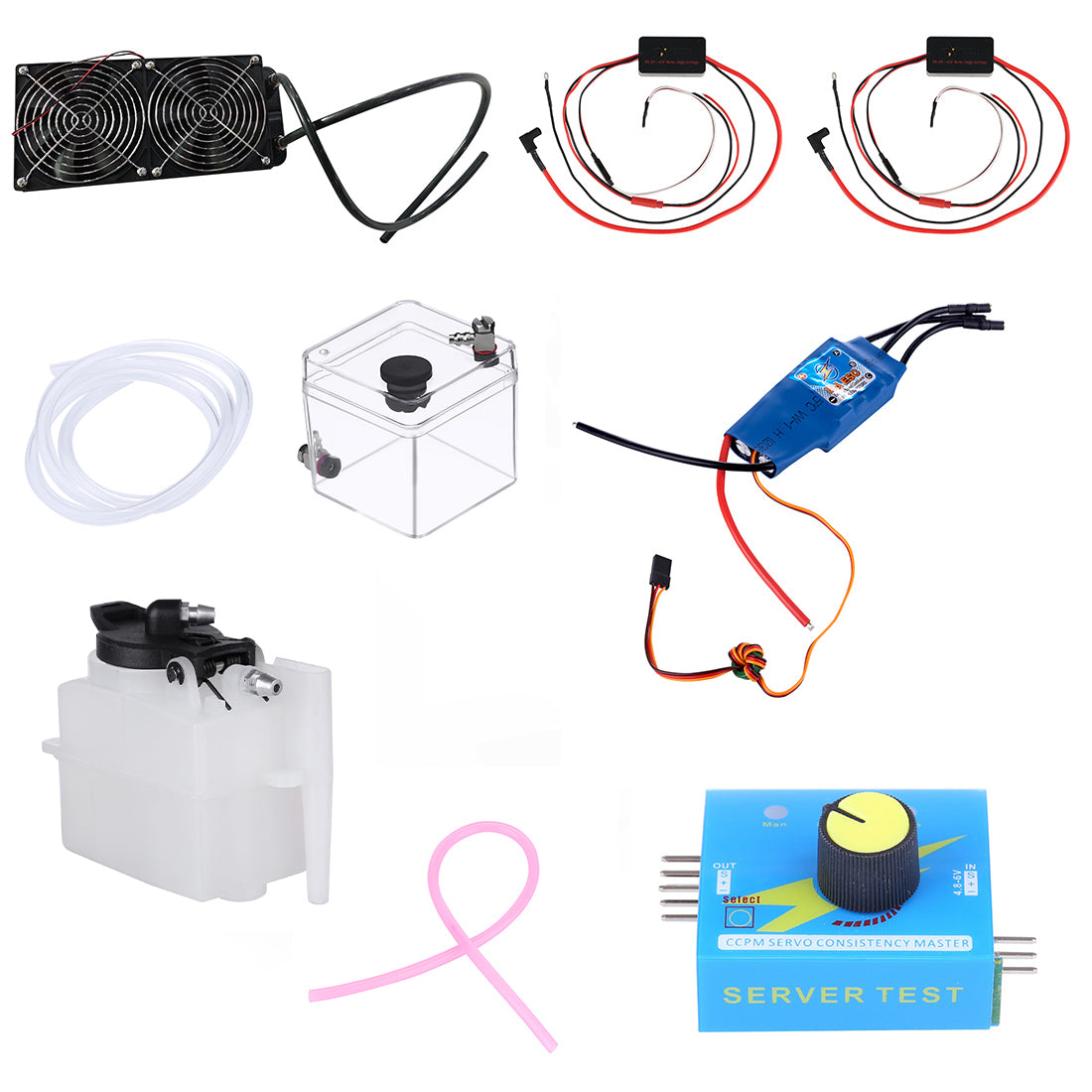 Water Cooling & Ignition Starter Set for ENJOMOR V12 GS-V12 Engine Model - stirlingkit