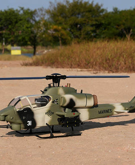 WOLFBUSH & ROBAN AH-1W Cobra 470-Class Military GPS Large RC Helicopter Model 2.4G 6CH