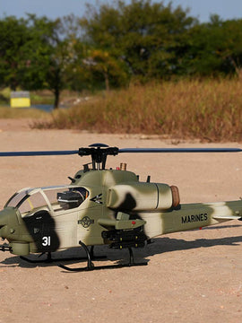 WOLFBUSH & ROBAN AH-1W Cobra 470-Class Military GPS Large RC Helicopter Model 2.4G 6CH