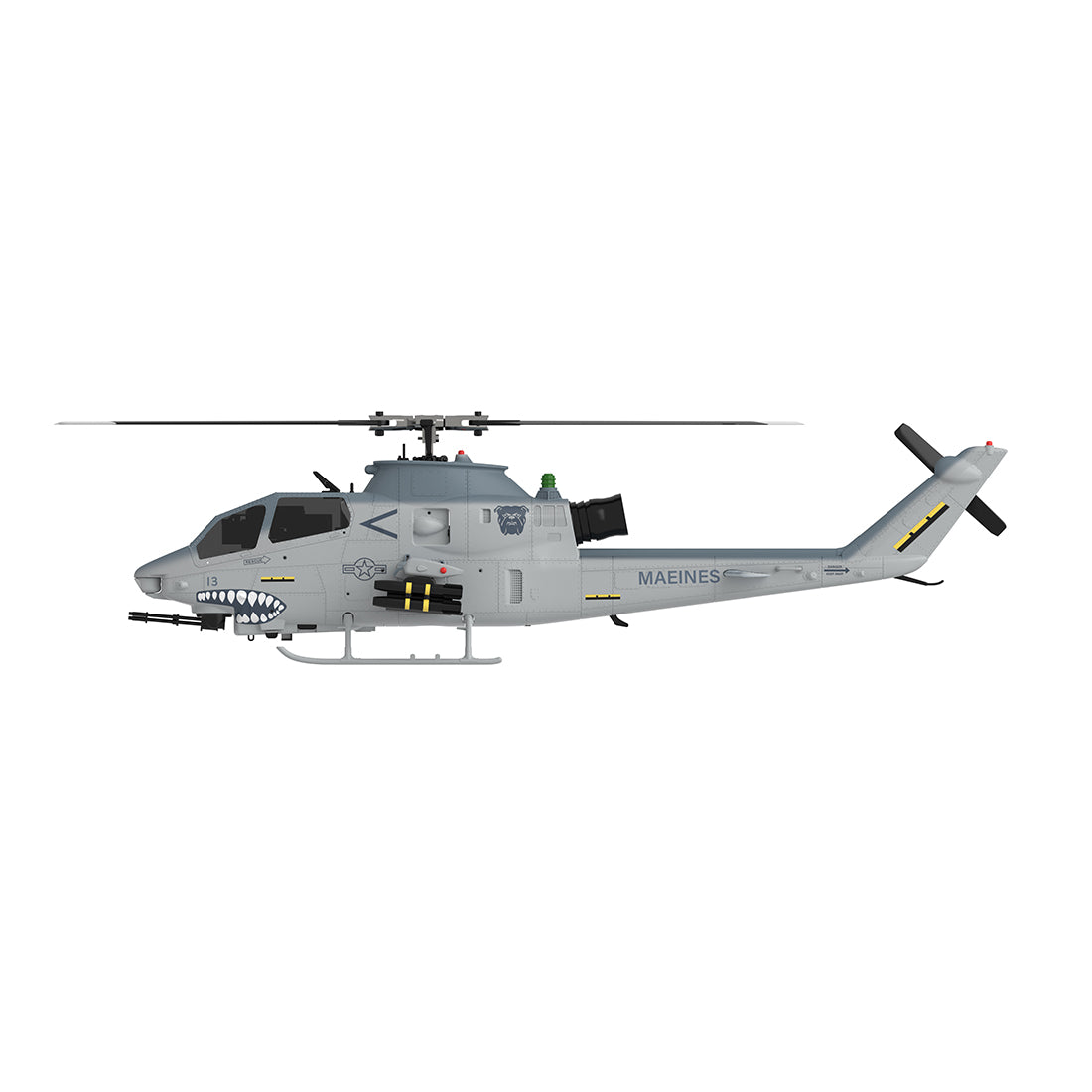 YU XIANG F112S AH-1 Cobra Attack RC Helicopter 2.4G 9CH 200 Class Military Airplane RTF