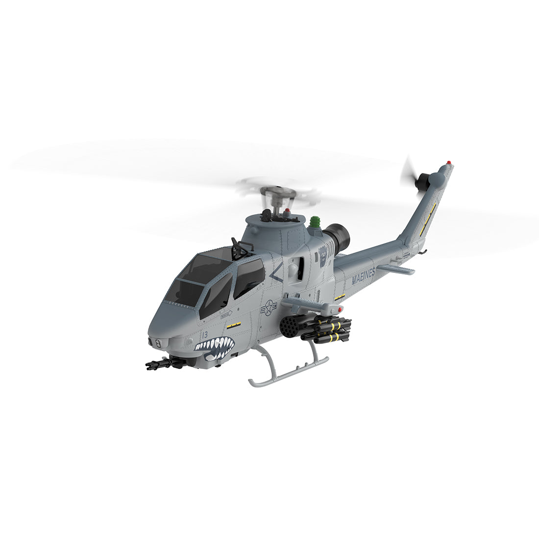 YU XIANG F112S AH-1 Cobra Attack RC Helicopter 2.4G 9CH 200 Class Military Airplane RTF