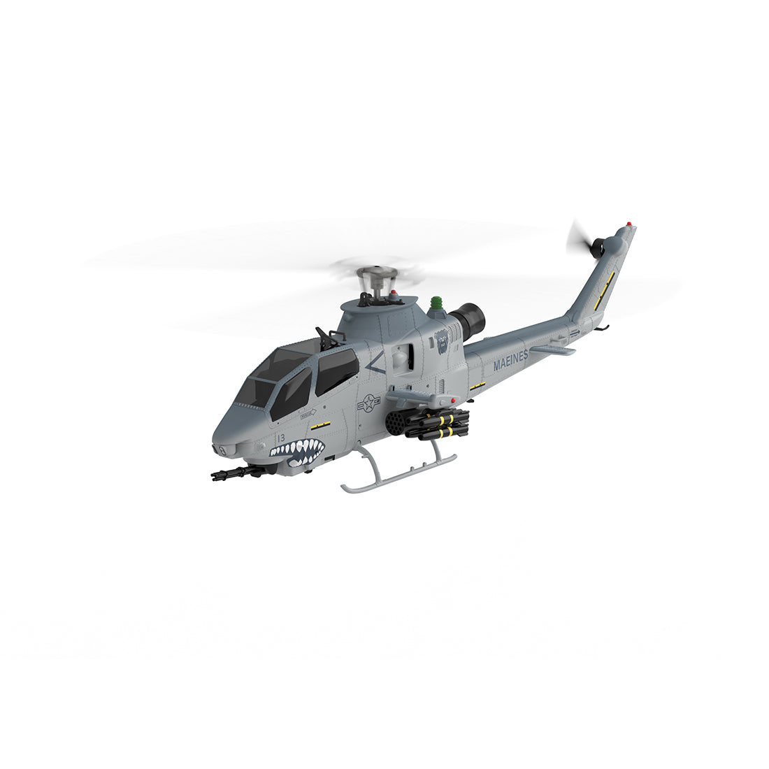 YU XIANG F112S AH-1 Cobra Attack RC Helicopter 2.4G 9CH 200 Class Military Airplane RTF