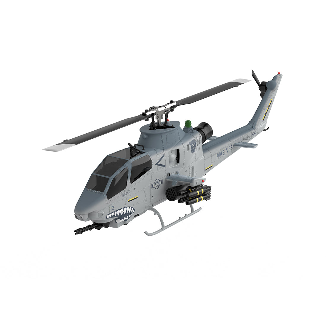 YU XIANG F112S AH-1 Cobra Attack RC Helicopter 2.4G 9CH 200 Class Military Airplane RTF