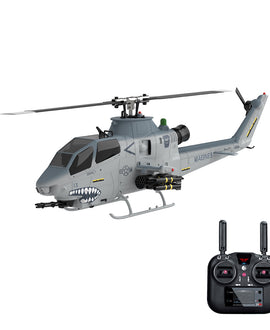 YU XIANG F112S AH-1 Cobra Attack RC Helicopter 2.4G 9CH 200 Class Military Airplane RTF