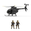 YU XIANG F119S MD500 MH-6 Little Bird Military GPS RC Helicopter Model RTF 1/16 Scale 250-Class 2.4G 9CH 6G/3D & Openable Cockpit