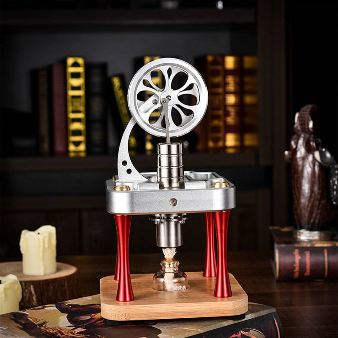 Water Cooled High Temperature Stirling Engine Model Metal Science Experiment Engine Toy - stirlingkit