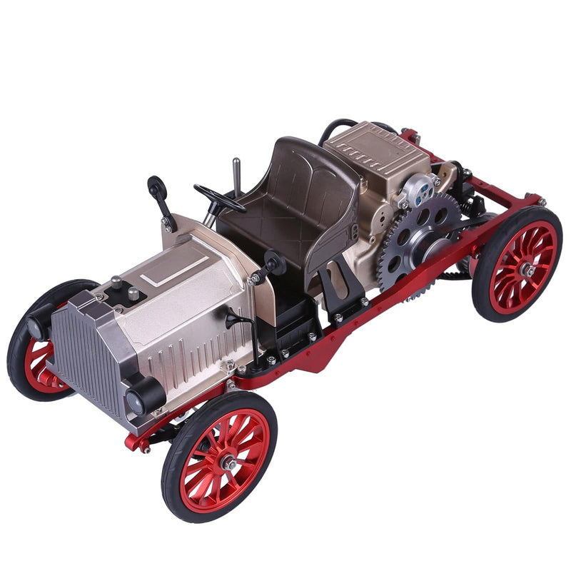 Teching Assembly Vintage Classic Car Metal Mechanical Model Toy with Electric Engine 310+pcs - stirlingkit