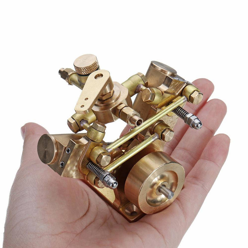 Micro Scale M2B Twin Cylinder Marine Steam Engine Model Stirling Engine Gift Collection - stirlingkit