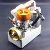 18 Grade Methanol Engine Brass Flywheel Straight Exhaust Pipe Engine with Voltage Display Switch - stirlingkit