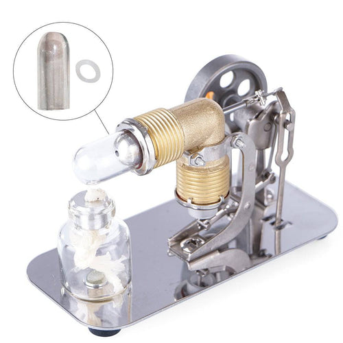 Glass Heated Tube & O-Sealing Ring Cylinder Warming Accessory Suitable for Stirling Engine Model - stirlingkit