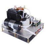 DIY TOYAN Methanol Engine Model Modified into Micro Water-cooled Generator Set - stirlingkit