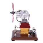 Stirling Engine Model Windmill Fan Cabin Shape Creative External Combustion Engine Kit - stirlingkit