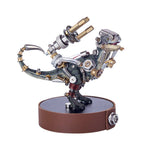 136Pcs DIY Metal Mechanical Variant Beast 3D Assembly Puzzle Model Kit - Dinosaur - stirlingkit