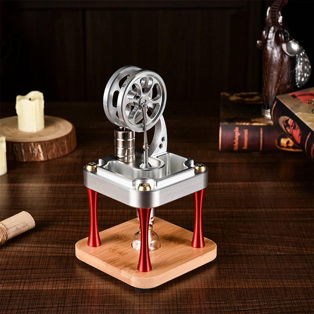 Water Cooled High Temperature Stirling Engine Model Metal Science Experiment Engine Toy - stirlingkit