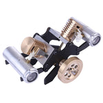 Stirling Engine Kit V Shape Suction Type Double-cylinder Vacuum Model High-end Creative Gifts for Collection - stirlingkit