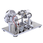 Hot Air Stirling Engine Motor Model Educational Toy Electricity Generator Colorful LED - stirlingkit