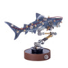 217Pcs DIY Metal Mechanical Variant Beast 3D Shark Assembly Puzzle Model Kit - stirlingkit